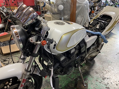 XJR400ハンドル交換 | 旧車バイク・カスタムバイク販売