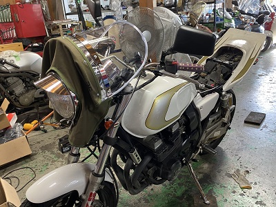 XJR400風防装着 | 旧車バイク・カスタムバイク販売