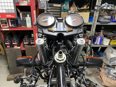 CB750F FC用 社外ハンドル トップブリッジ