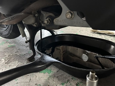 レッツ5オイル交換済み！ レッツ5オイル交換 | 旧車バイク・カスタムバイク販売「BurstCity