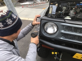 ja11 タンクガード 取り付け ジムニーJA11 納車後のセルフカスタム1 