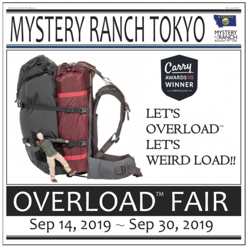 MYSTERY RANCH TOKYO よりリマインド。【MYSTERY RANCH TOKYO