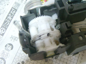 BJF500 インク排出機構部分