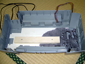 BJF500 インク吸収パッド設置状態