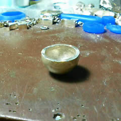 風鈴ペンダント製作半円