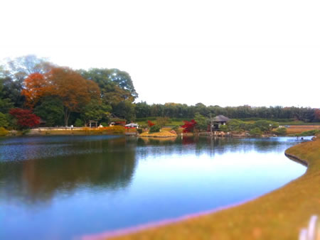 岡山-後楽園をミニチュアライズ