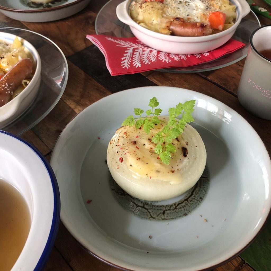 まるごと玉ねぎのシーチキングラタ