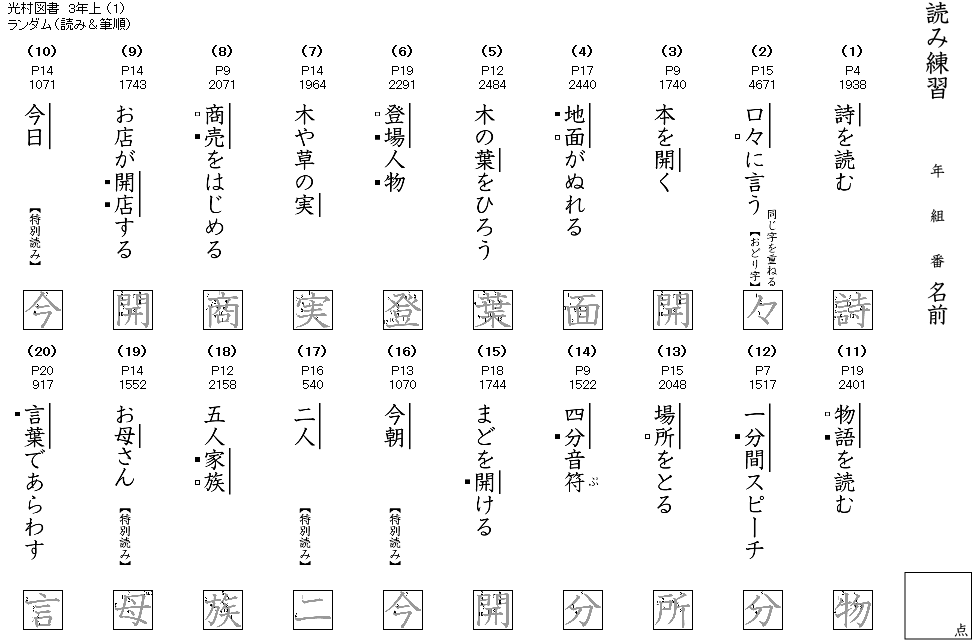 読み