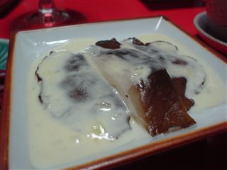 11.椎茸ゴルゴンゾーラ・ソース掛け