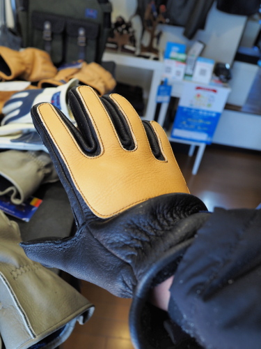 屋島工房 】ディアウィンターワークグローブ M サイズ キャメル 【公式