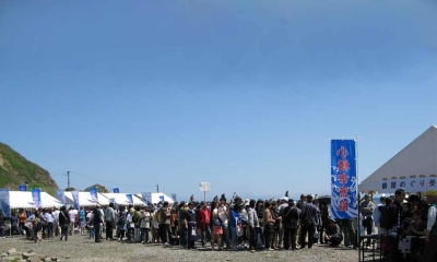 にしん祭り、祝津前浜会場