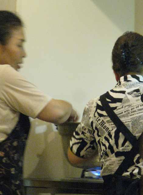 いよいよ盛りつけ開始