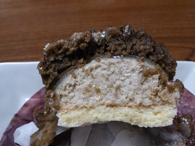ほうじ茶モンブラン・断面
