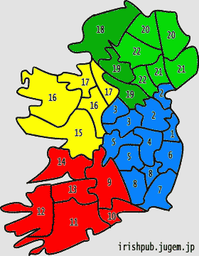 Ireland County Map