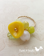 手作りアクセサリーキット:お花のリング