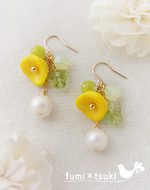 手作りアクセサリーキット:お花のピアス