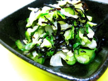 キャベツと昆布の副菜