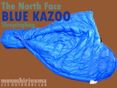 The North Face 異端スリーピングバッグ。ノースフェイス BLUE KAZOO
