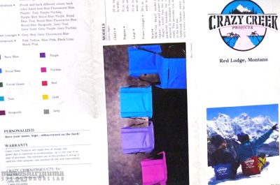 モノシリ沼 555nat.com monoshirinuma 1970-1980s アウトドア温故知新 The Crazy Creek Chair 1989 (2)