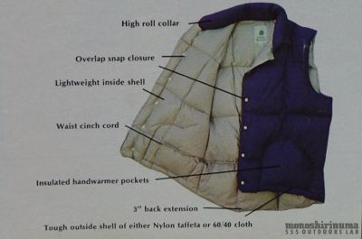 モノシリ沼 555nat.com monoshirinuma 1970-1980s アウトドア温故知新 Made in USA シェラデザイン ダウンベスト 1970s Sierra designs 60/40 Down Vest(6)