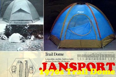 モノシリ沼 555nat.com monoshirinuma 1970-1980s アウトドア温故知新 Made in U.S.A. JANSPORT TRAIL DOME ジャンスポーツ・トレイルドームの進化(1)