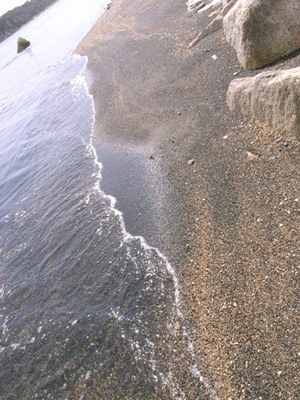 犬島の砂浜