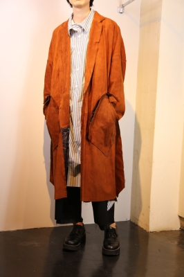 sulvam 2017-18AW suede over coat(スエードオーバーコート)入荷