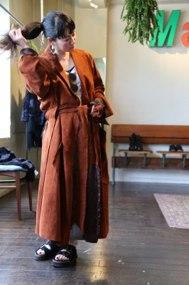 18aw sulvam suede over coat 27万試着のみ
