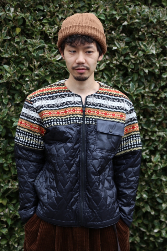 激安店舗 コムデギャルソン×gim knit キルティングコート - ジャケット