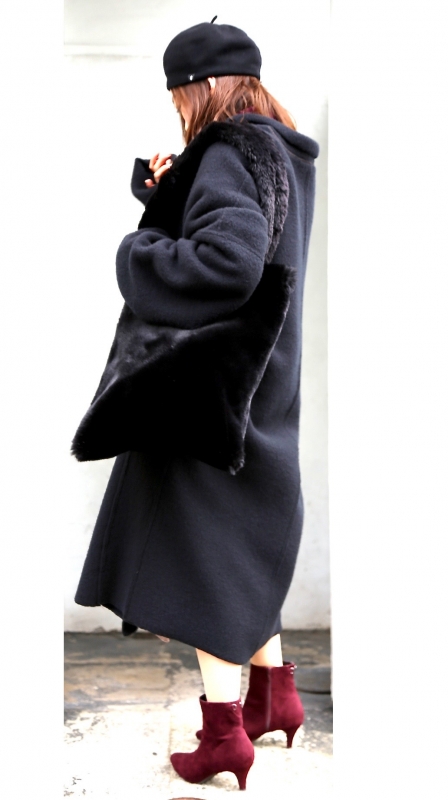 sulvam◇2018AW HITOE OVER COAT/ヒトエオーバーコート/M/ウール/GRY