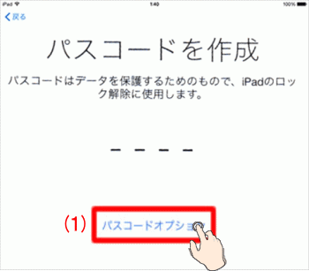 パスワードオプション