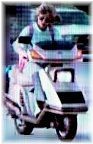 Linda hamilton 1984 Honda Elite Scooter