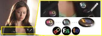 キャメロン フィリップスのバッジ ファッション Cameron button badge