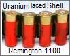 Uranium rounds bullets of shotgun