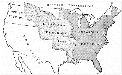昔のアメリカ国土地図