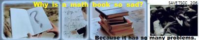 why is a math book so sad? 算数の本