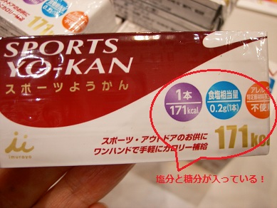 スポーツようかん 成分