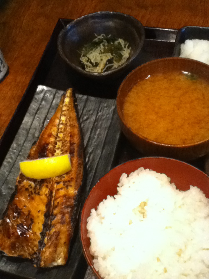 トロあじ定食 780円