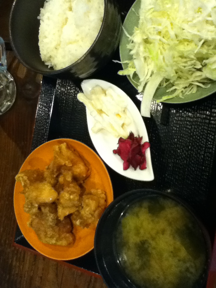 からあげ定食 580円