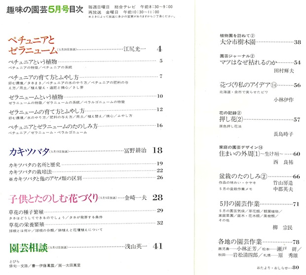 5月号目次