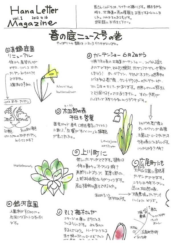 ハナレター1号