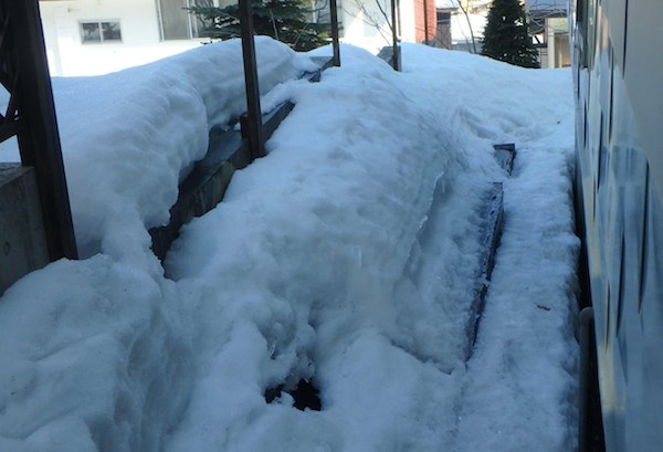 北側の雪
