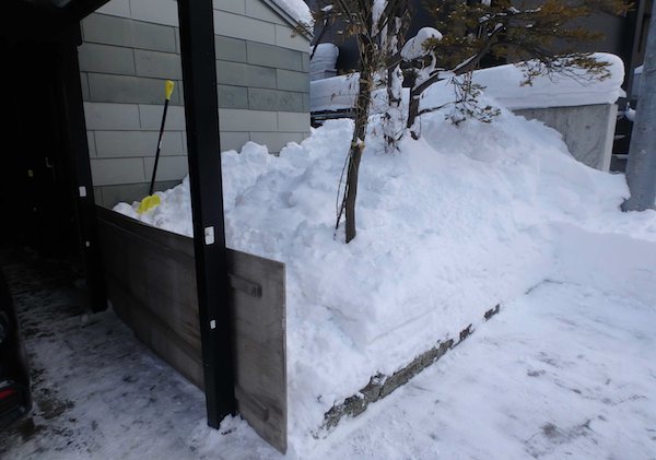 雪止め設置