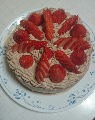 ケーキ 完成