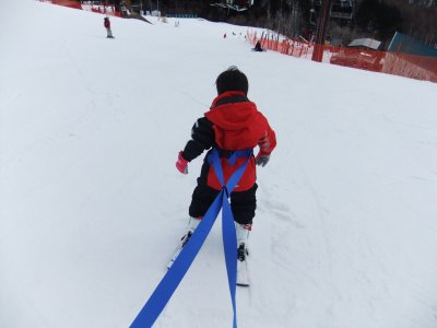 5歳スキーにトライスキーとコーチベルト | has blog☆