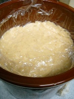 味噌作り2009年2月 かめに詰める