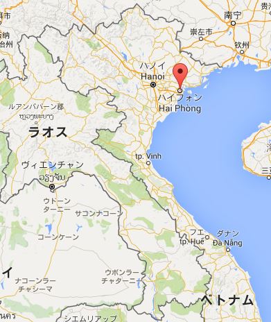 ハイフォン 地図 ベトナム