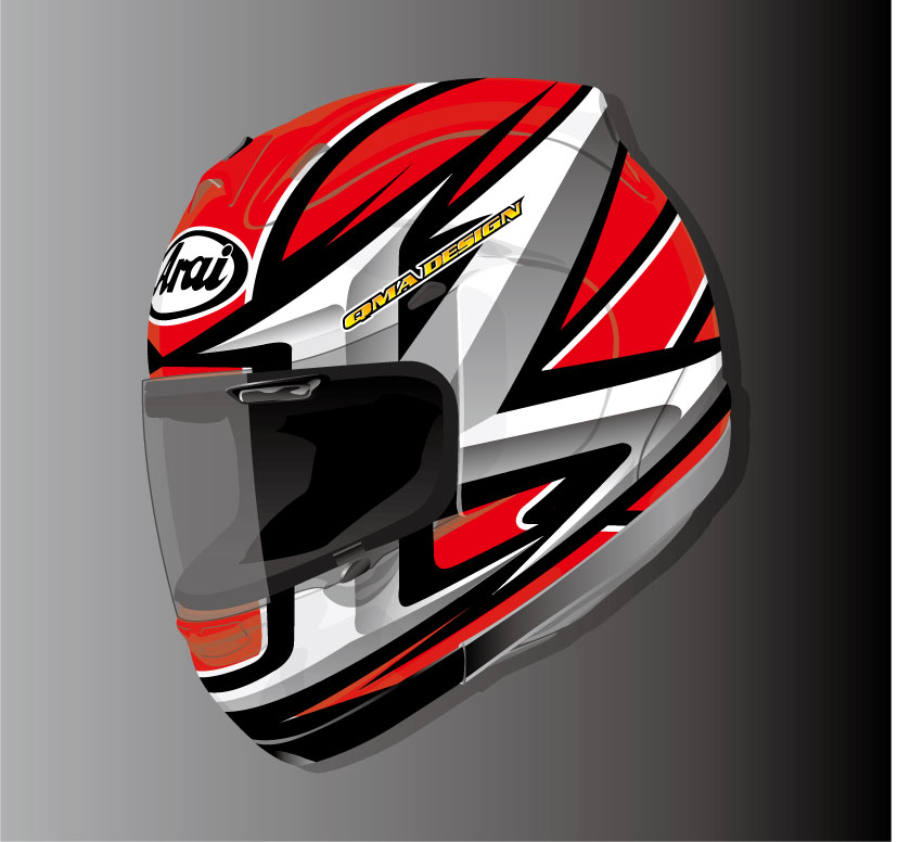 Arai Y DESIGN V ヘルメット レッド（Buy Arai RX-7V Evo Honda CBR 