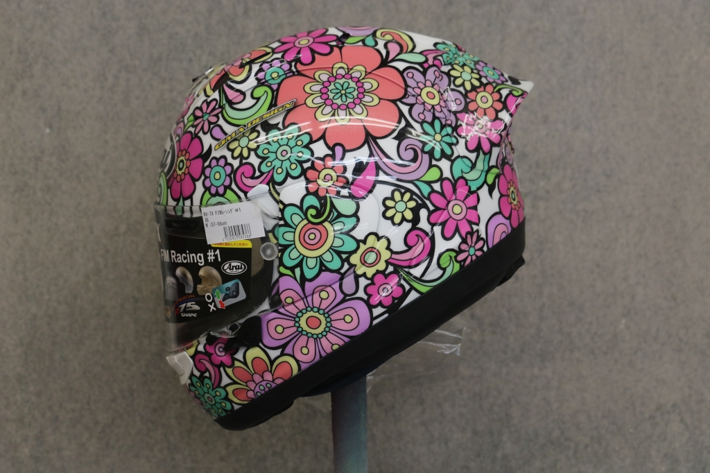 Arai ヘルメット 花柄デザイン VZ-RAM Arai BLOSSOM（ブロッサム） オープンフェイスヘルメット