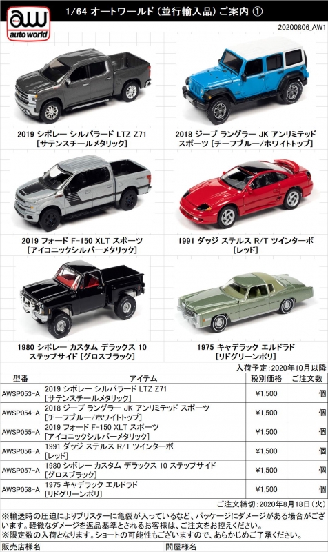 autoworld diecast 2019